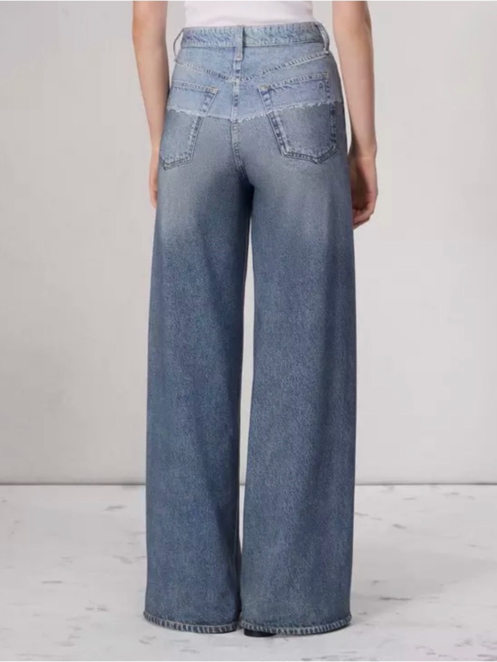 Rag & Bone Miramar Sofie Wide-Leg Pants - Color Antonia - Sweatpant Jeans - Picture 2 of 16